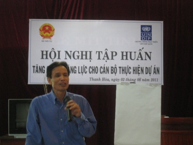 Hội nghị Tập huấn tăng cường năng lực cho cán bộ thực hiện Dự án